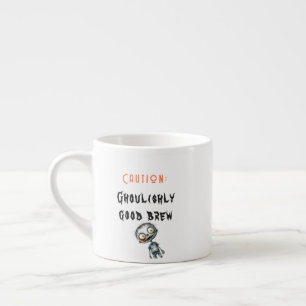 Ghoulishshys gutes Brew White Halloween Espressotasse