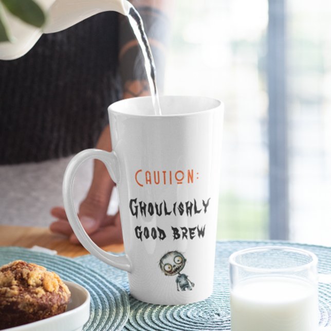 Ghoulishshys gutes Brew White Halloween Milchtasse (Von Creator hochgeladen)