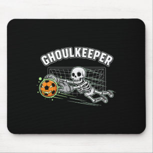 Ghoulkeeper-Skelett-Torwart-Halloween-Fußball-Wort Mousepad