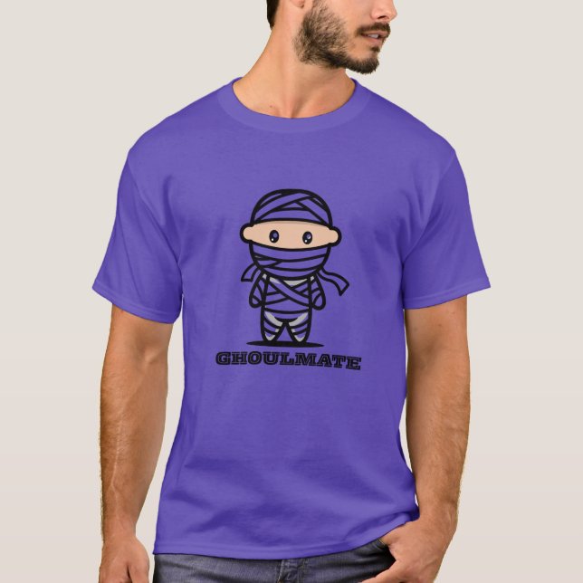 Ghoulmate Typography Halloween T-Shirt | Mummy The (Vorderseite)