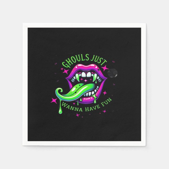 Ghouls haben einfach Spaß am Design Serviette (Vorderseite)