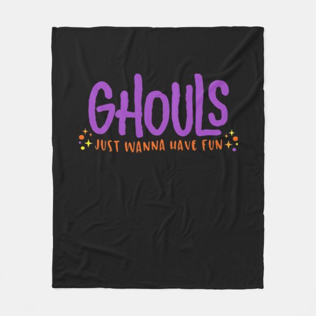 GHOULS haben einfach Spaß Angepasst Fleecedecke (Vorderseite)