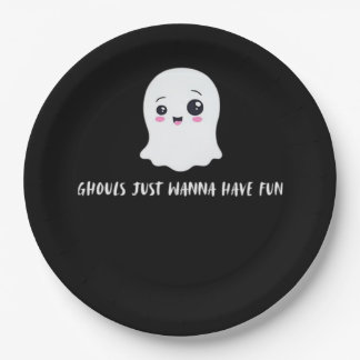 Ghouls haben nur Spaß am schönen Herbst Pappteller