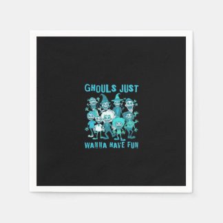 Ghouls haben Spaß - Spooky Design Grafik Serviette