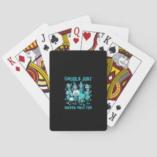 Ghouls haben Spaß - Spooky Design Grafik Spielkarten