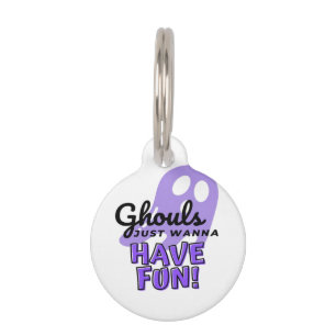 Ghouls Just Wanna haben Spaß Sloth Halloween Haustiermarke