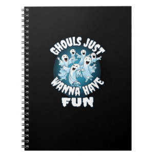 Ghouls Just Wanna haben Spaß Sloth Halloween Notizblock