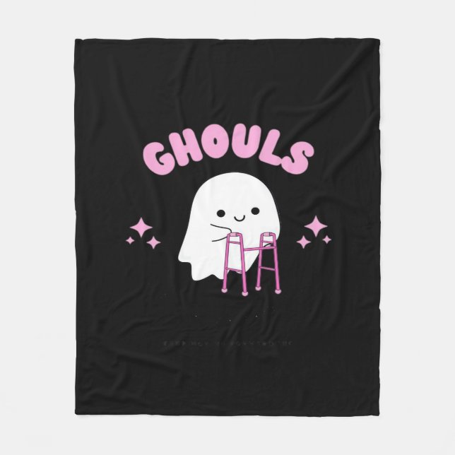 Ghouls Just Wanna hat Spaß Funny & Sloth Fleecedecke (Vorderseite)
