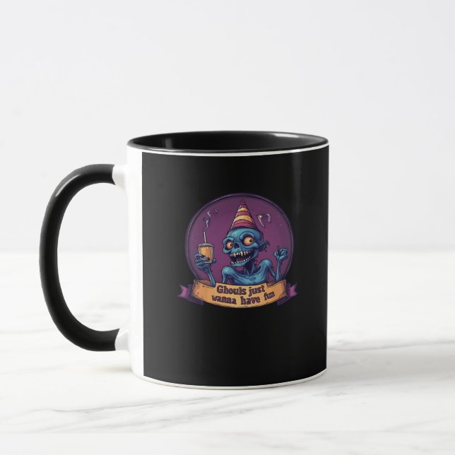 Ghouls Just Wanna hat Spaß Sloth & Funny Tasse (Links)