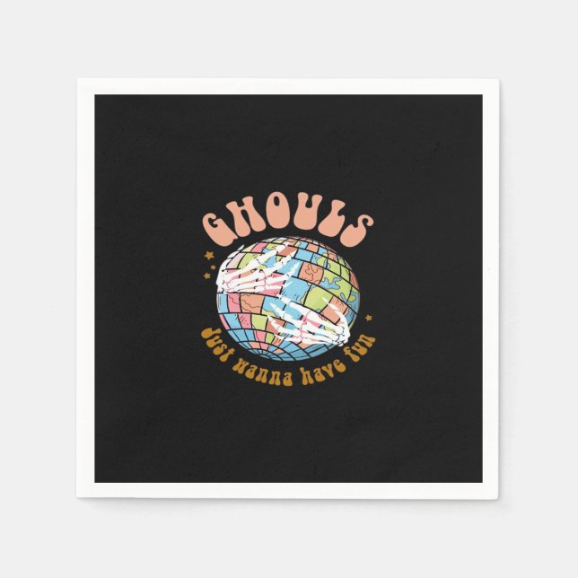 Ghouls just wanna have fun - Basic Hexenenergie Serviette (Vorderseite)