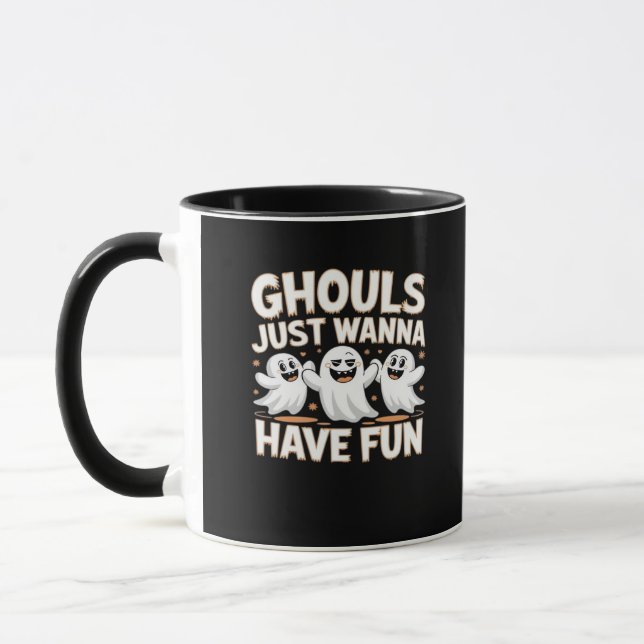 Ghouls just wanna Have Fun - Halloween Basic Style Tasse (Links)