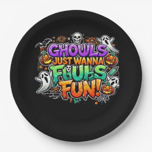 Ghouls just wanna have fun - Herbst-Ghouls Pappteller