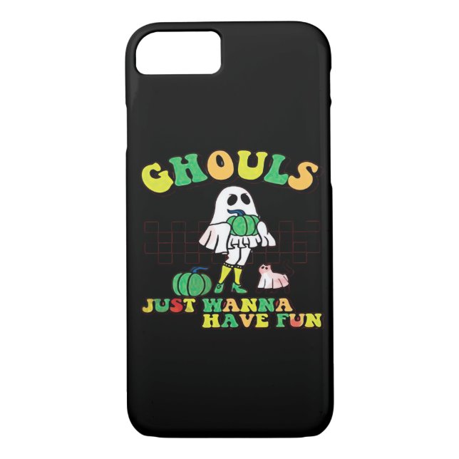 Ghouls just wanna Have Fun - Retro Halloween Gesch Case-Mate iPhone Hülle (Rückseite)