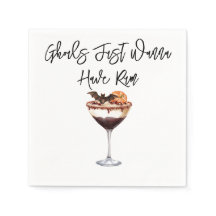 "Ghouls just wanna have Rum" Papier Napkin
