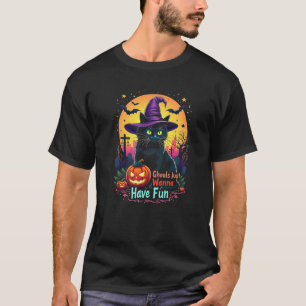 Ghouls Just Wanna Spaß Halloween Frauen Katze Wit T-Shirt