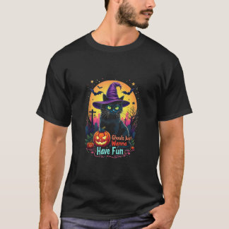 Ghouls Just Wanna Spaß Halloween Frauen Katze Wit T-Shirt