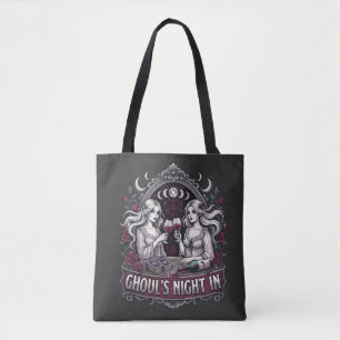 Ghouls Nacht mit Gruselwein Tarot Halloween-Party Tasche