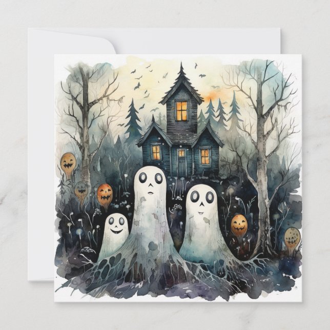 👻 🎉 Ghouls Night In: Ein Spooktacular Soiree! 🎉 Einladung (Vorderseite)