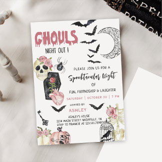 Ghouls Night Out Halloween-Party Einladung