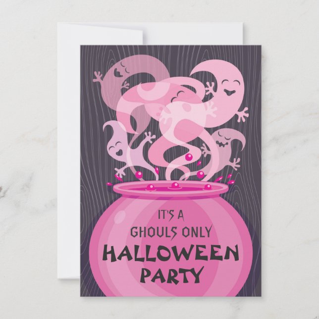Ghouls nur Halloween-Party Einladung (Vorderseite)