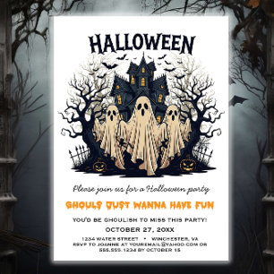 Ghouls nur Wanna haben Spaß Halloween-Party Einladung