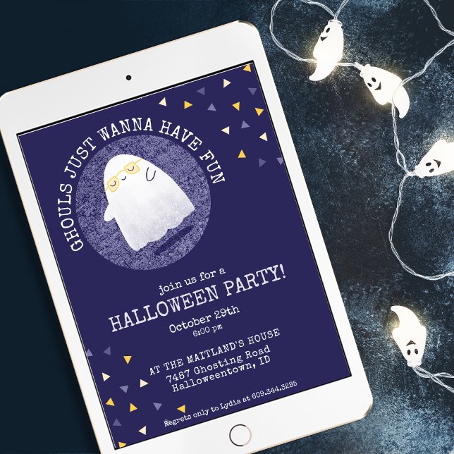 Ghouls nur Wanna haben Spaß Halloween-Party Einladung (Von Creator hochgeladen)