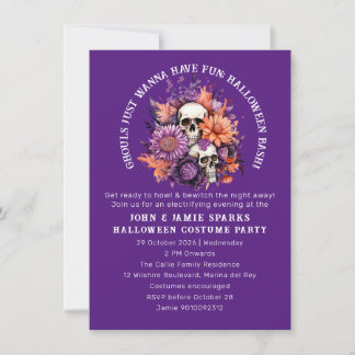 Ghouls nur wollen Spaß haben: Adult Halloween Bash Einladung