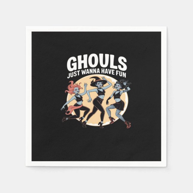 Ghouls nur wollen Spaß haben Herbst & Basic Serviette (Vorderseite)
