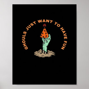 Ghouls, um lustige Halloween Ghouls und Poster