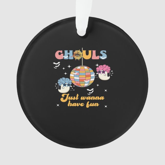 Ghouls veut juste s'amuser Retro Halloween Super (devant)