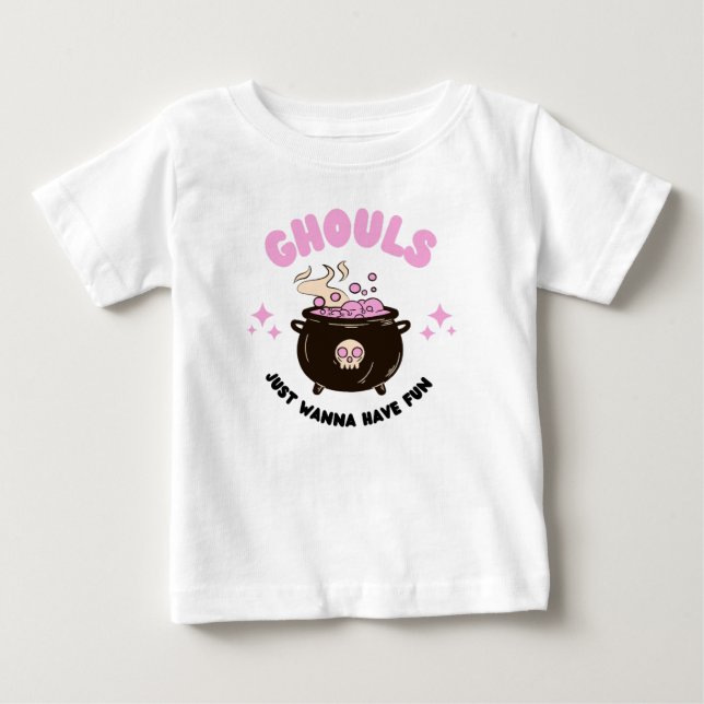 Ghouls will nur Spaß haben Baby T-shirt (Vorderseite)