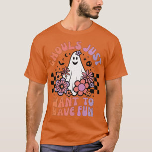 Ghouls Woll einfach, lustige Girls Floral Gh T-Shirt