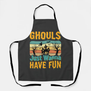 Ghouls wollen nur Spaß haben Halloween-Design_1 Schürze