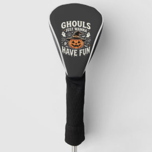 Ghouls wollen nur Spaß Halloween-Kürbis Golf Headcover