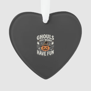 Ghouls wollen nur Spaß Halloween-Kürbis Ornament