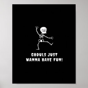 Ghouls wollen Spaß haben - Fledermäuse, Stiefel Bo Poster