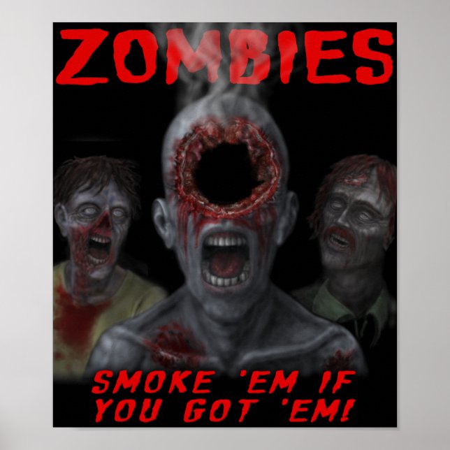 Ghoulzone Zombies - Beschlagnahme - kleine Printwe Poster (Vorne)