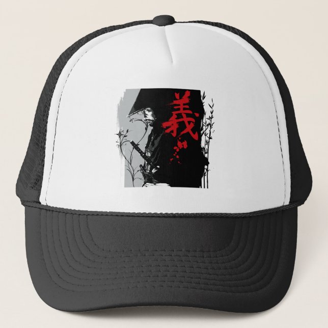 GI dunkler Samurai-Hut Truckerkappe (Vorderseite)