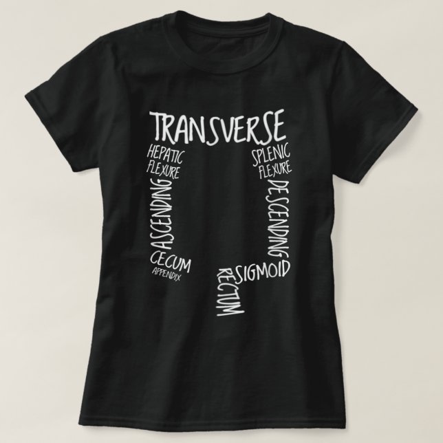 GI Endoscopy Nurse Endo Tech Colonoscopy Karte Col T-Shirt (Design vorne)
