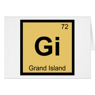 Gi - Großinsel Nebraska Chemie-Stadt-Symbol