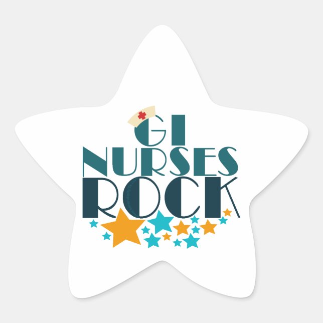 GI Nurses Rock Stern-Aufkleber (Vorderseite)