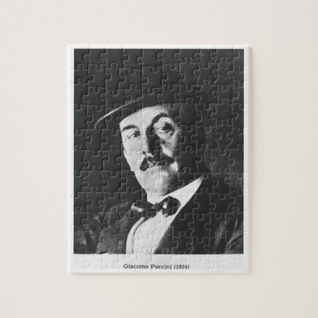 Giacomo Puccini (1858-1924) 1924 (photolitho) (b/w (Vertikal)
