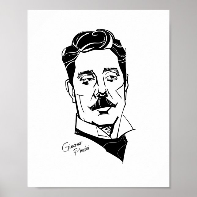 Giacomo Puccini Poster (Vorne)