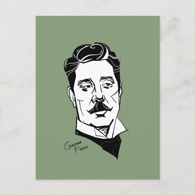 Giacomo Puccini Postkarte (Vorderseite)