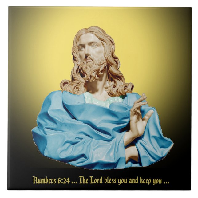 Gian Lorenzo Bernini Büste von Christus 1679 Fliese (Vorderseite)