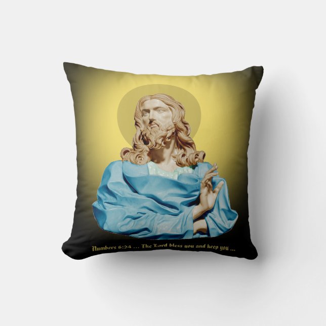 Gian Lorenzo Bernini Büste von Christus 1679 Kissen (Vorderseite)