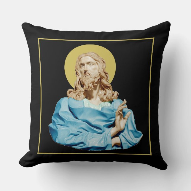 Gian Lorenzo Bernini Büste von Christus 1679 Kissen (Vorderseite)