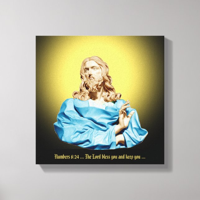 Gian Lorenzo Bernini Büste von Christus 1679 Leinwanddruck (Vorderseite)