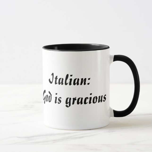 Giannabedeutungs-und -namen-Ursprungs-Tasse Tasse (Rechts)