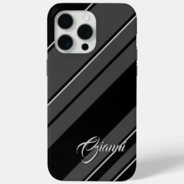 Gianni - Namensvorlage - Schwarz und Grau Case-Mate iPhone Hülle